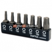 Набор бит TORX TOPTUL 1/4" 7ед. (T10-T40) GAAV0702